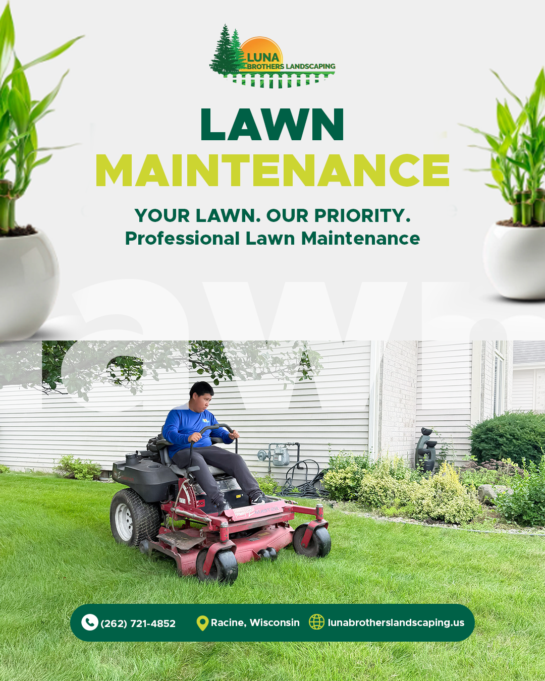 Lawn maintenance — supplied business photograph