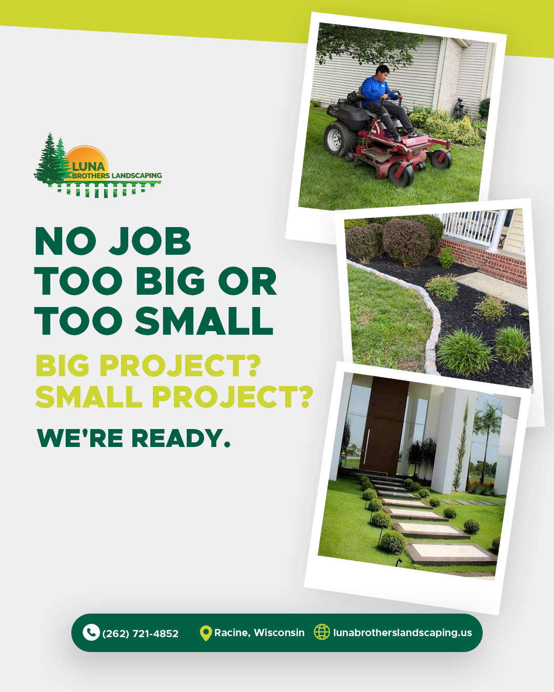 Projects big & small — Luna Brothers service design