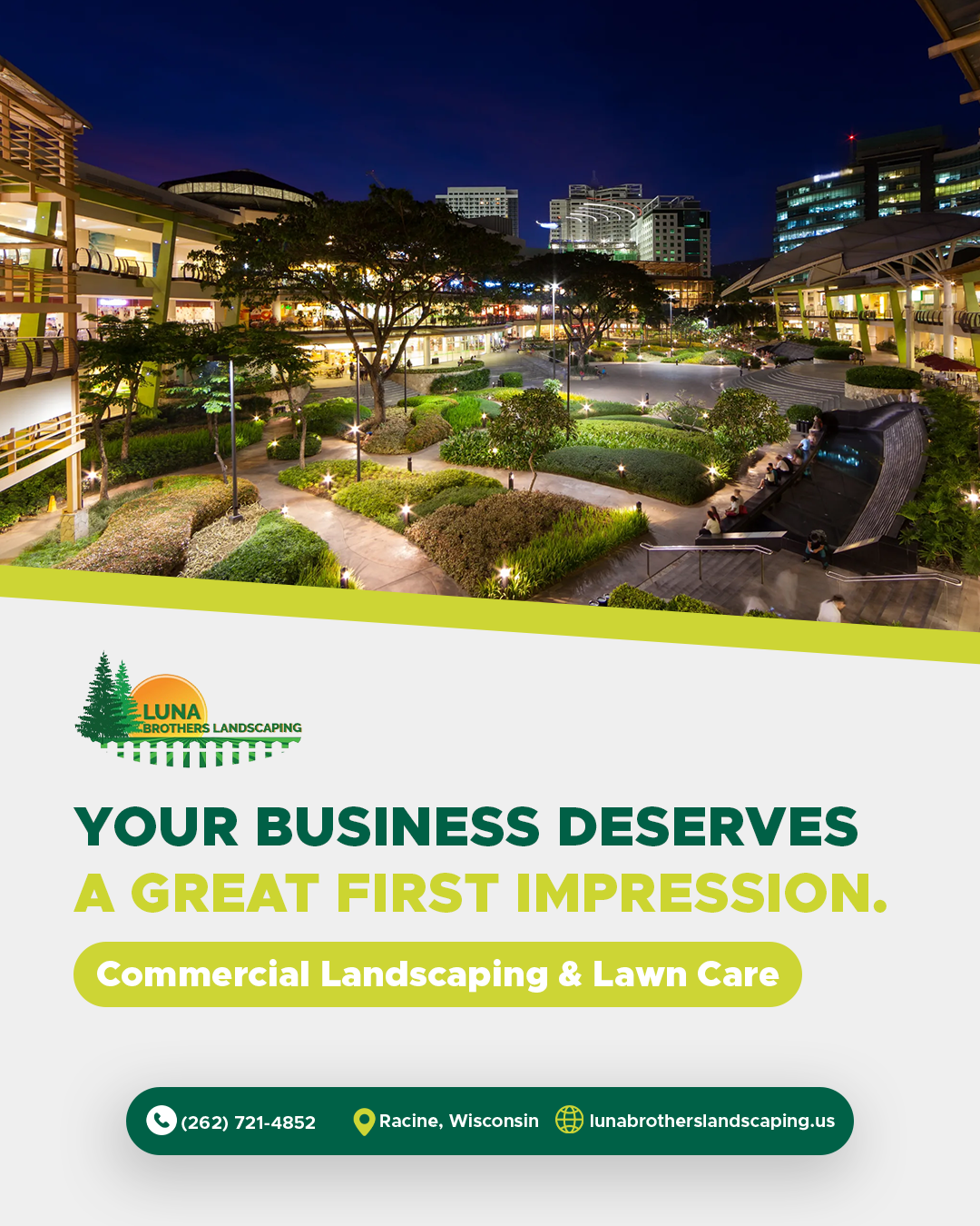 Commercial landscaping — Luna Brothers service design
