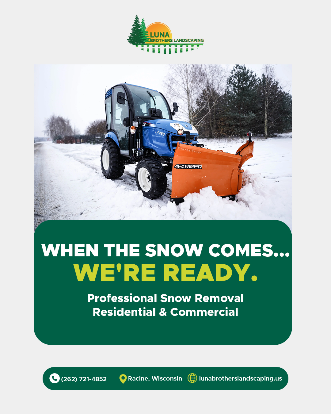 Snow removal — supplied business photograph