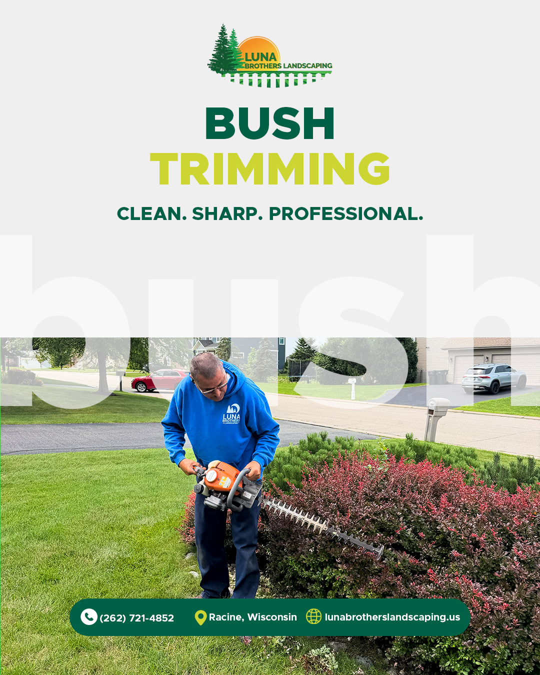 Bush trimming — supplied business photograph